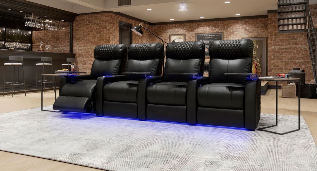 Space-saving theater seats