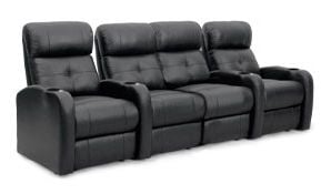row of 4 Straight with Center Loveseat