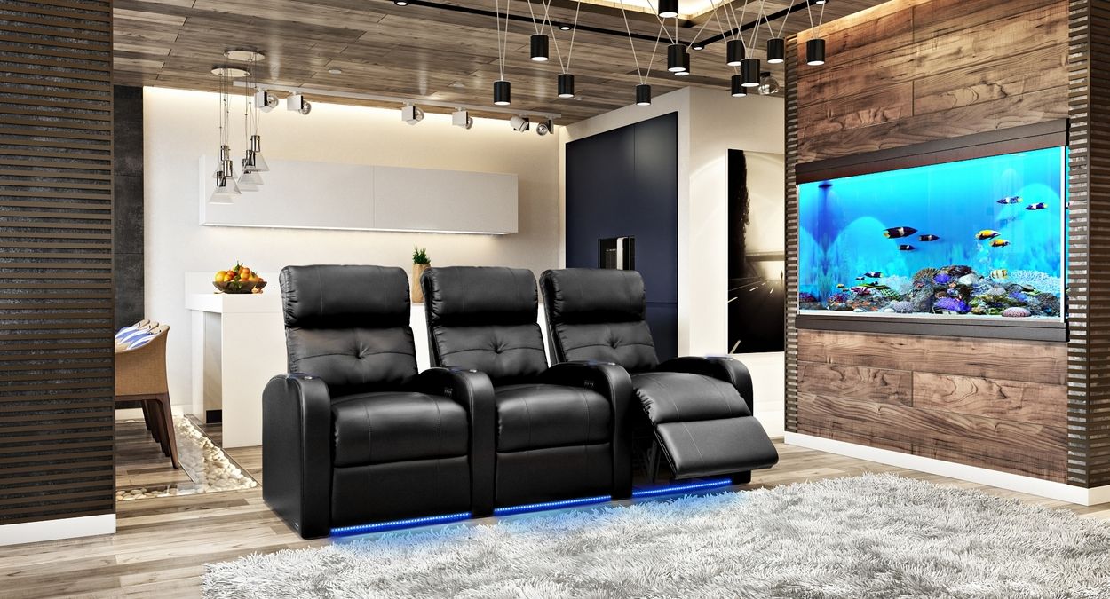 Sonic home theater seating row of 3