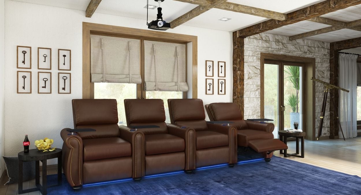 4 row home theater seating