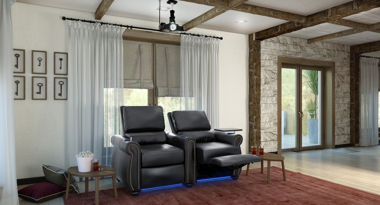 Octane 2 seat theater chairs