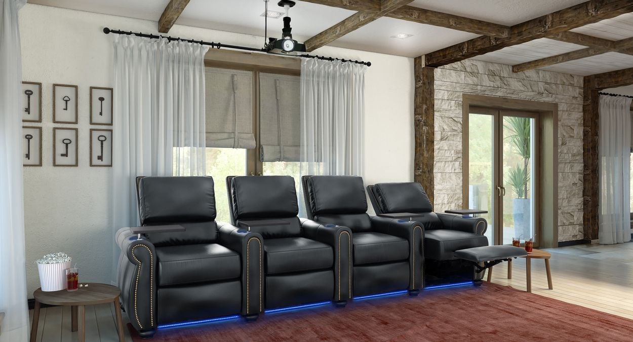 4 chairs tv room
