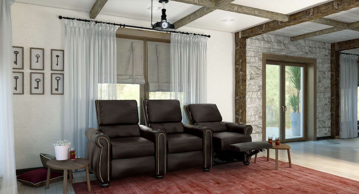 3 person theater seats