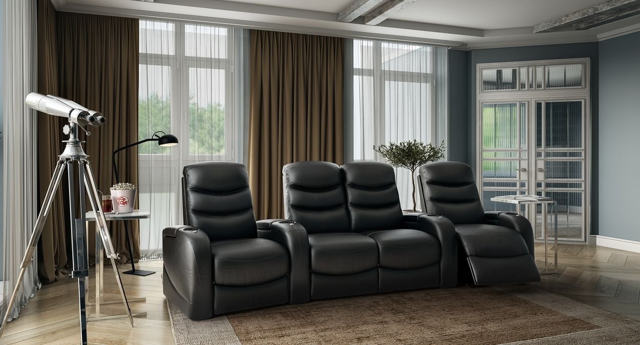 4 row theater power seats