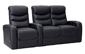 row of 3 Straight Loveseat on Right