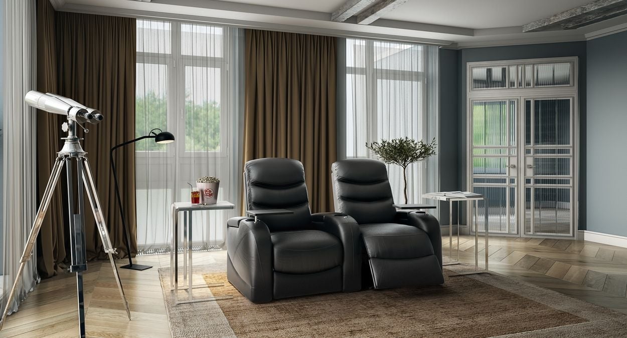 2 person recliner with console