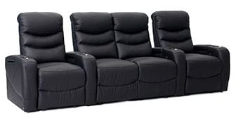 row of 4 Straight with Center Loveseat