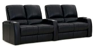row of 4 Straight as Dual Loveseats