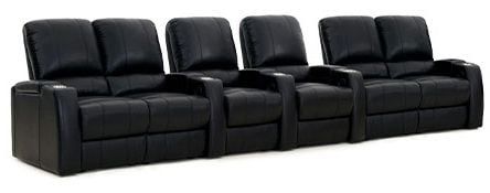 row of 6 Straight with Outside Loveseats