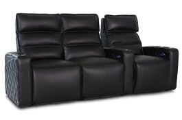 row of 3 Straight Loveseat on Left