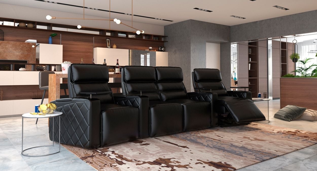 Octane Strata 4 chair home theater seating