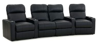 row of 4 Curved with Center Loveseat