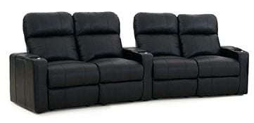 row of 4 Curved as Dual Loveseats