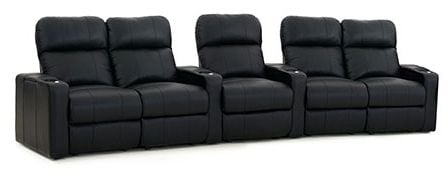 row of 5 Curved with Dual Loveseats