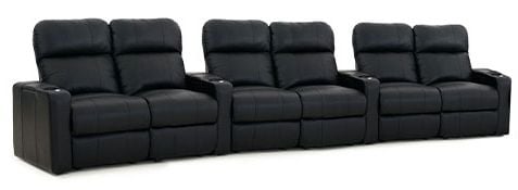 row of 6 Curved as Triple Loveseats