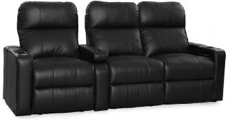 row of 3 Straight Loveseat on Right