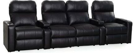 row of 4 Straight with Center Loveseat