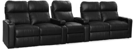 row of 5 Straight with Dual Loveseats