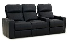 row of 3 Straight Loveseat on Left
