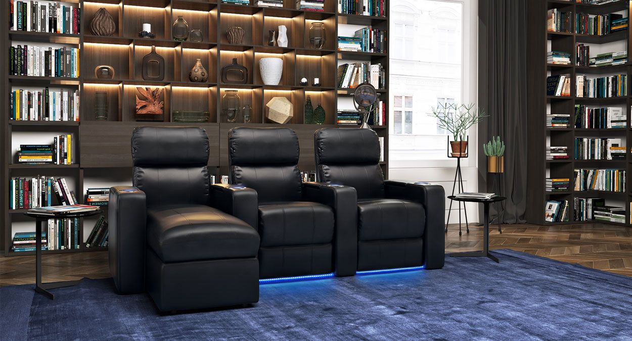 chaise lounge home theatee