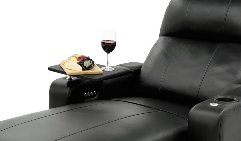 octane recliner with flip storage