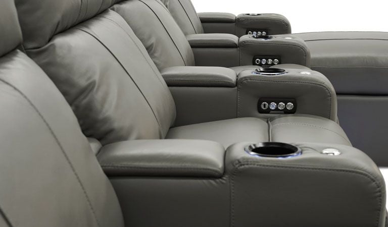 gray couch with chaise lounge
