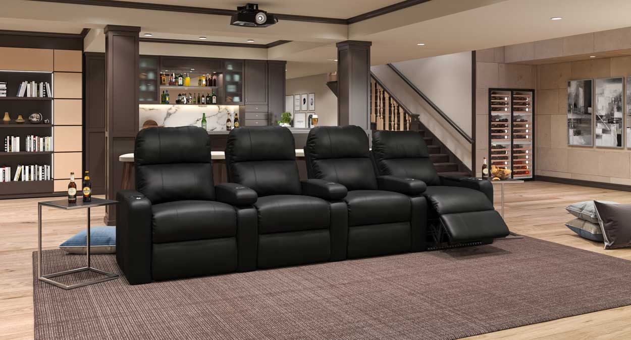 4 chairs theater seating