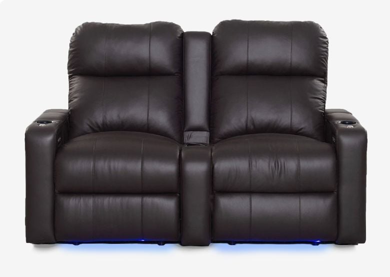 Turbo XL700 Recliner Seats Flip Up Arms Italian Leather USB Port