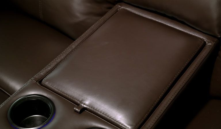 Octane recliners with 2 cup holders and table