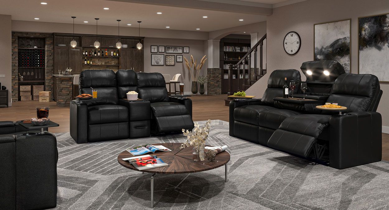 man cave furniture arrangements