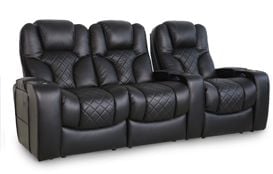 row of 3 Straight Loveseat on Left