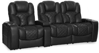 row of 3 Straight Loveseat on Right