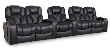 row of 5 Straight with Dual Loveseats