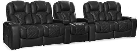 row of 5 Straight with Dual Loveseats