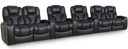 row of 6 Straight with Outside Loveseats