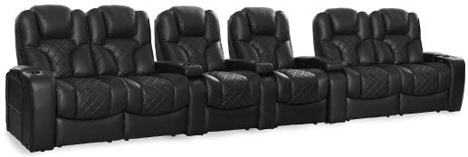 row of 6 Straight with Outside Loveseats