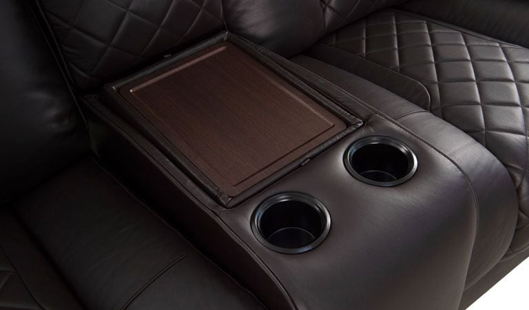 wallhugger recliner power cup holder