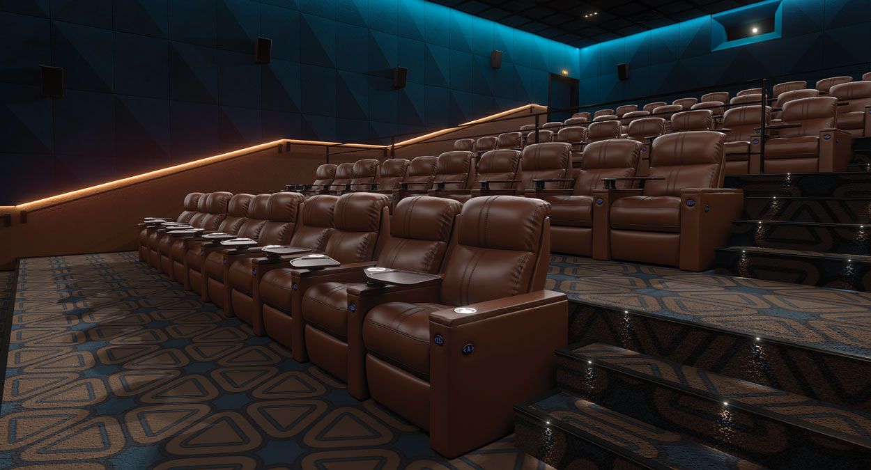 leather theater chairs near me