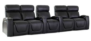 row of 5 Straight with Dual Loveseats