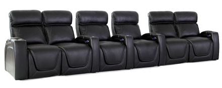 row of 6 Straight with Outside Loveseats