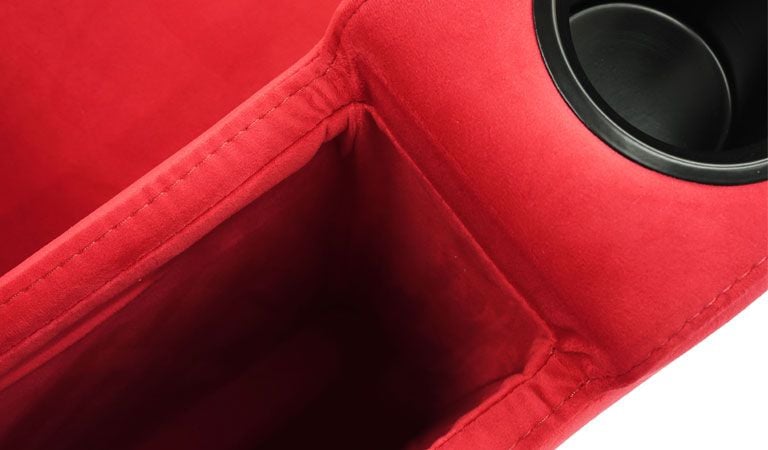 microfiber recliner with storage