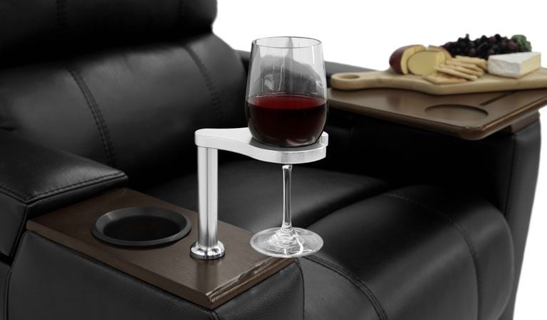 individual theater seat cup holder trays