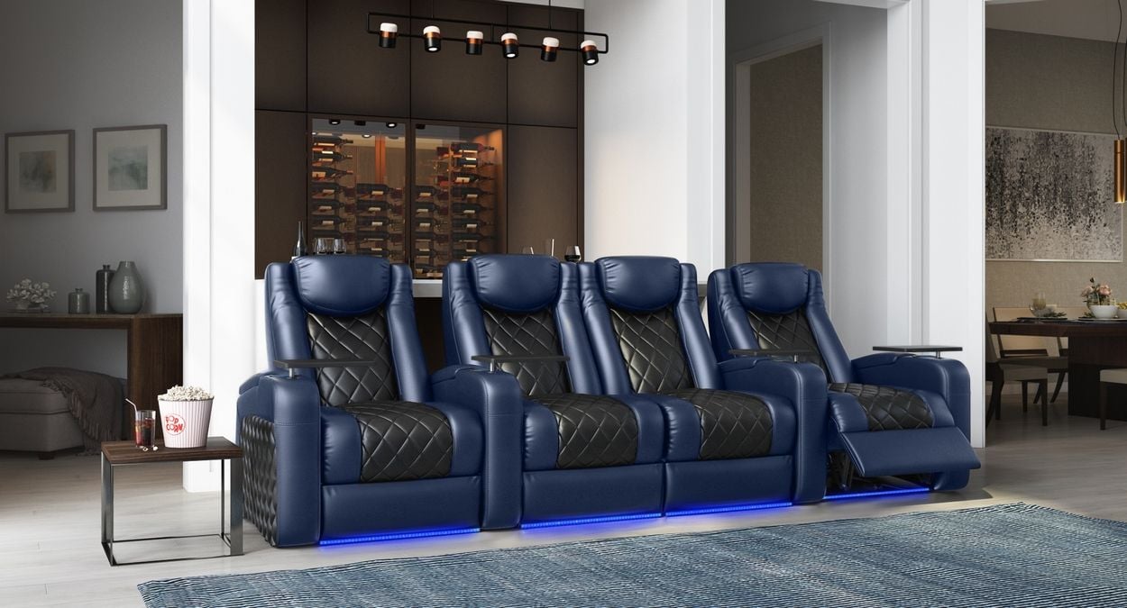 4 row theater seating