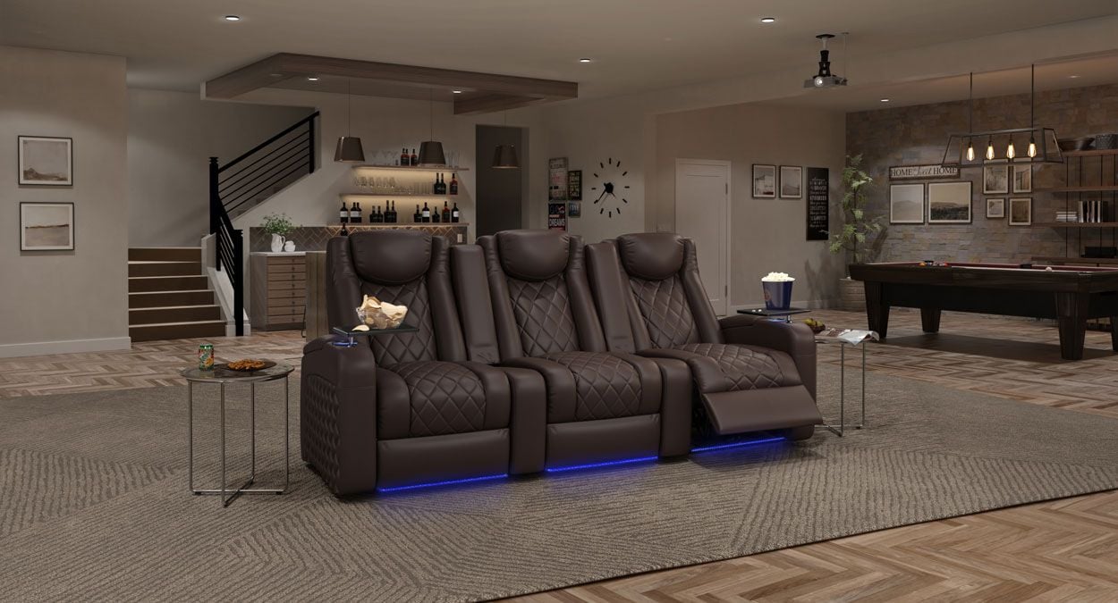 3 person home theater seating