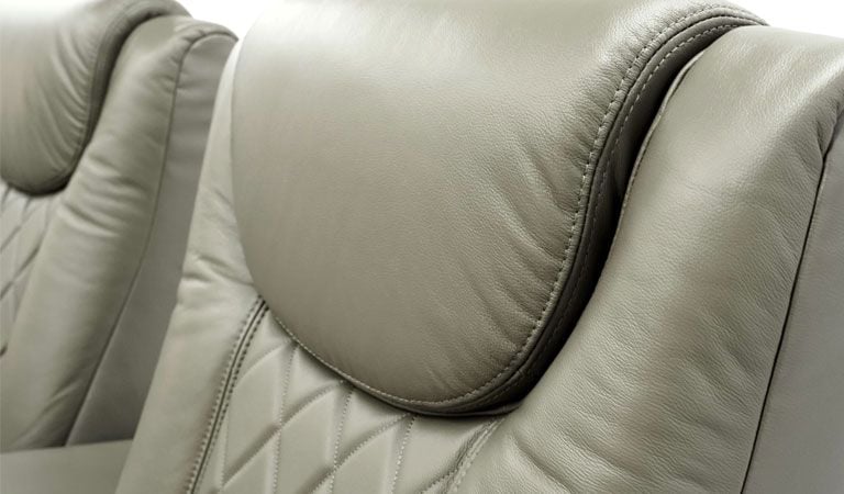 white leather reclining furniture set