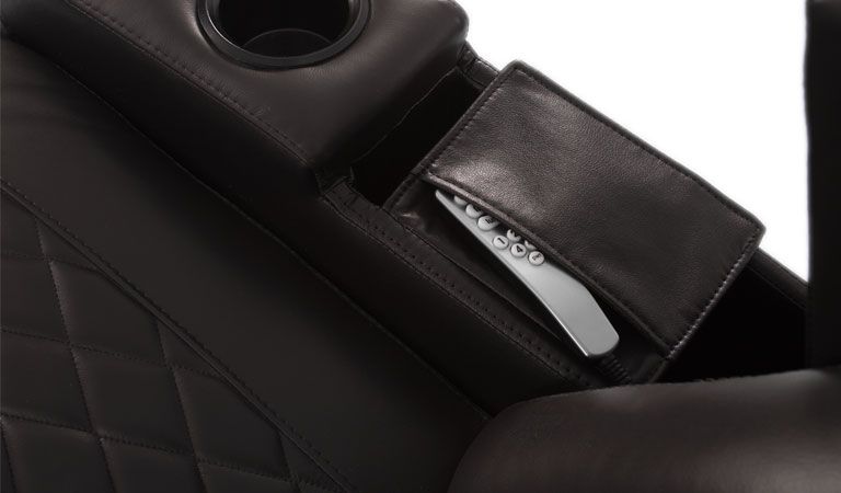octane automatic recliner with storage