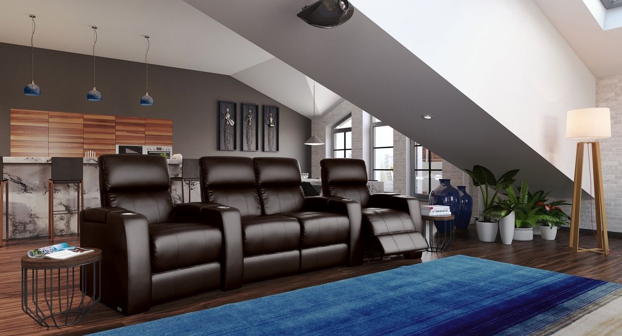 4 seater theater recliners