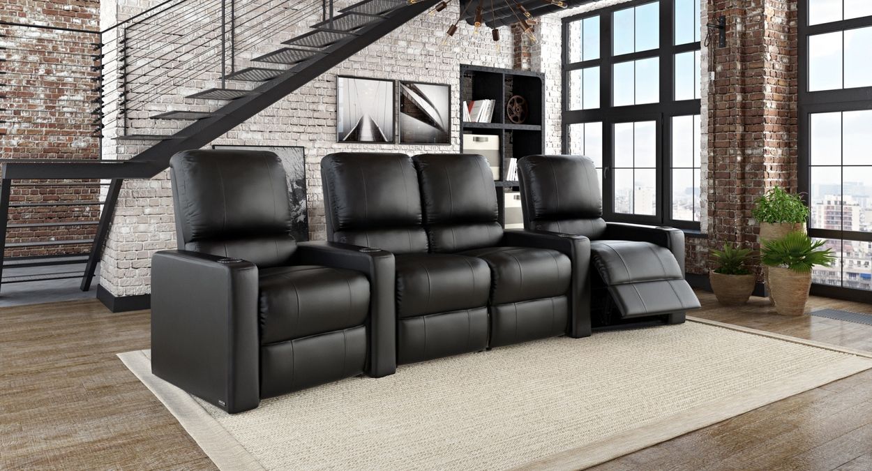 home theater seating row of 4