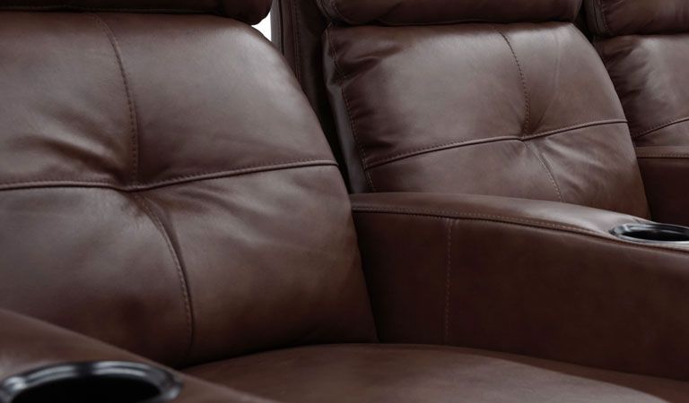 leather single recliner chair with cup holders