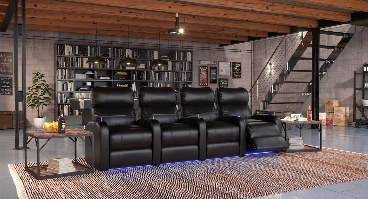 diesel theater recliners 4 chair